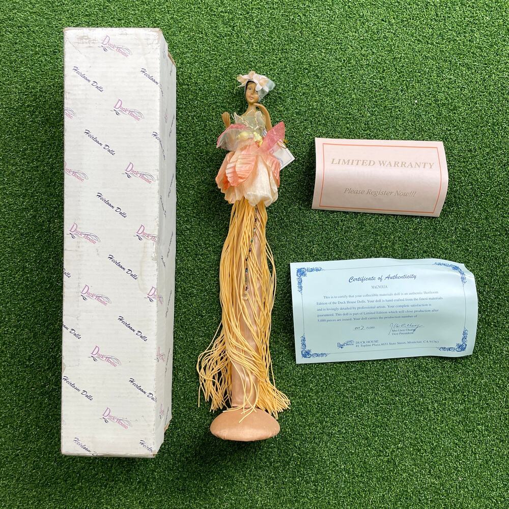 Vintage Duck House Heirloom Edition Dolls Magnolia Porcelain Collectible Doll